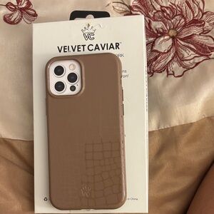Velvet Caviar Tan Croc Phone Case